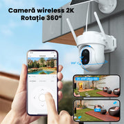 camera wireless 2k  rotatie 360