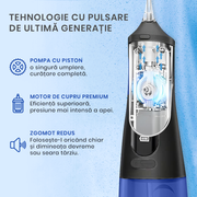 Irigator Bucal Profesional Tip Dus Bucal Xenomo X-FLOW , Culoare Negru-Albastru