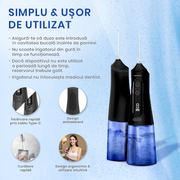Irigator Bucal Profesional Tip Dus Bucal Xenomo X-FLOW , Culoare Negru-Albastru