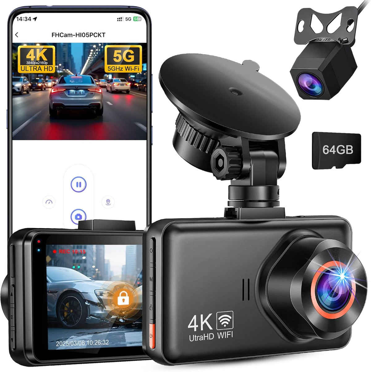 Camera Auto de Bord DVR Xenomo® DASH PRO 4K+2K