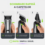 Masina de tuns si aparat de ras 5 in 1 Xenomo® EliteCut