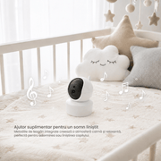 melodiile de leagan integrate creeaza o atmosfera calma si relaxanta perfecta pentru adormirea sau linistirea copilului
