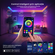 controleaza culorile intensitatea si efectele luminii direct din telefonul tau