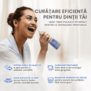 1400-1800 pulsatii pe minut pentru o igienizare rofunda