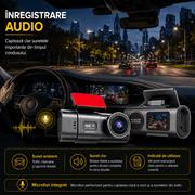 capteaza clar sunetele importante din timpul condusului