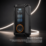 tehnologia avansata de compresie permite umflarea unei anvelope auto standard in mai putin de 2 minute. o solutie practica pentru situatiile neprevazute si intretinerea periodica