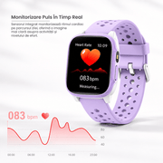 Senzorul integrat monitorizeaza ritmul cardiac pe parcursul zilei oferind o imagine mai clara asupra activitatii si nivelului de efort