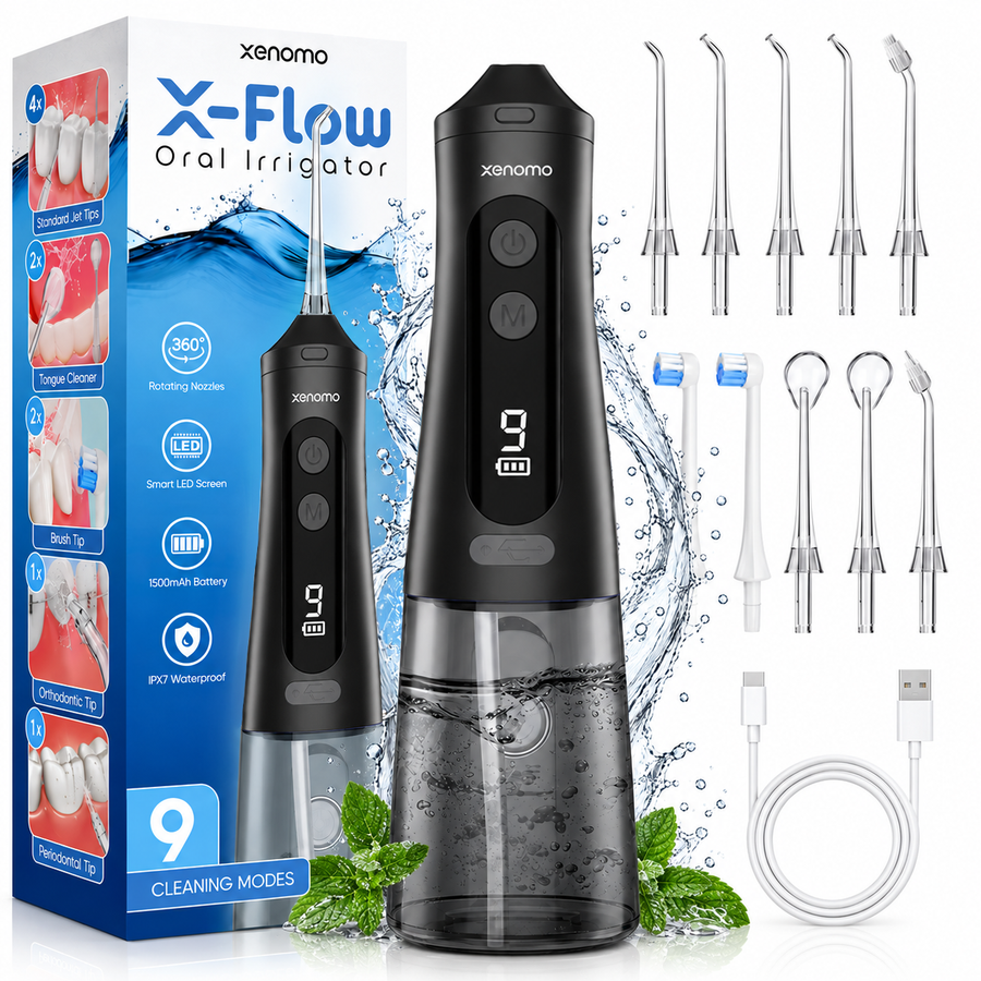 Irigator Bucal Profesional Tip Dus Bucal Xenomo , Culoare Negru