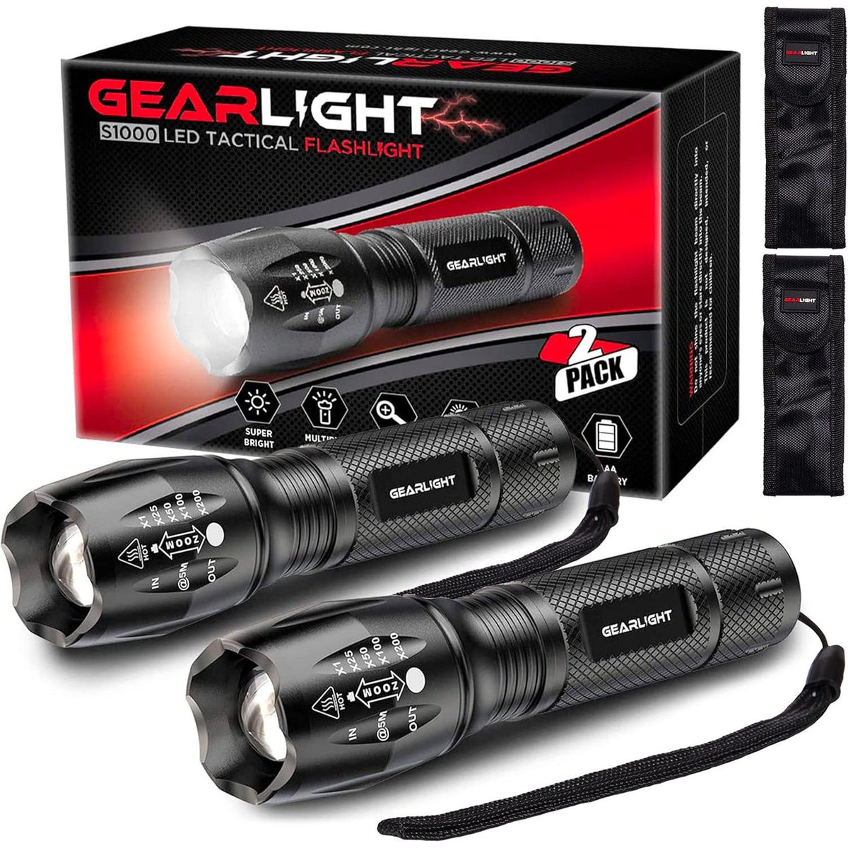 2 Lanterne Tactice Profesionale Xenomo® VISION-X